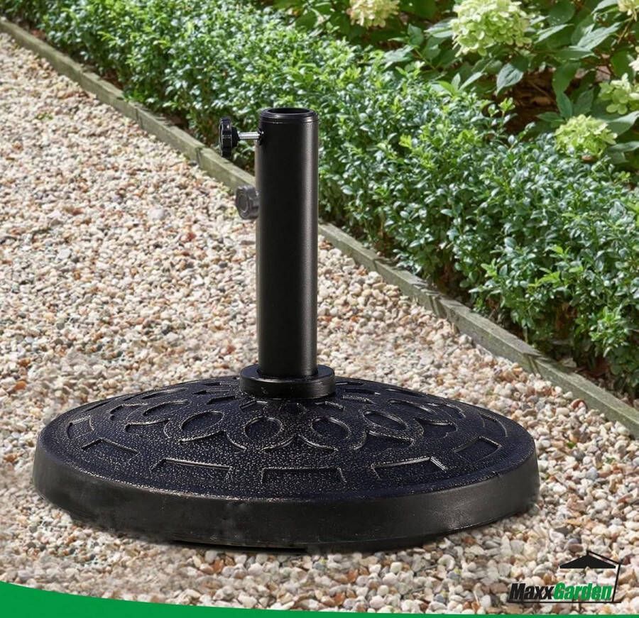 Stabiele Parasolstandaard van 14kg Geschikt voor buisdiameter 32-38mm Beton Voor terras balkon en tuin