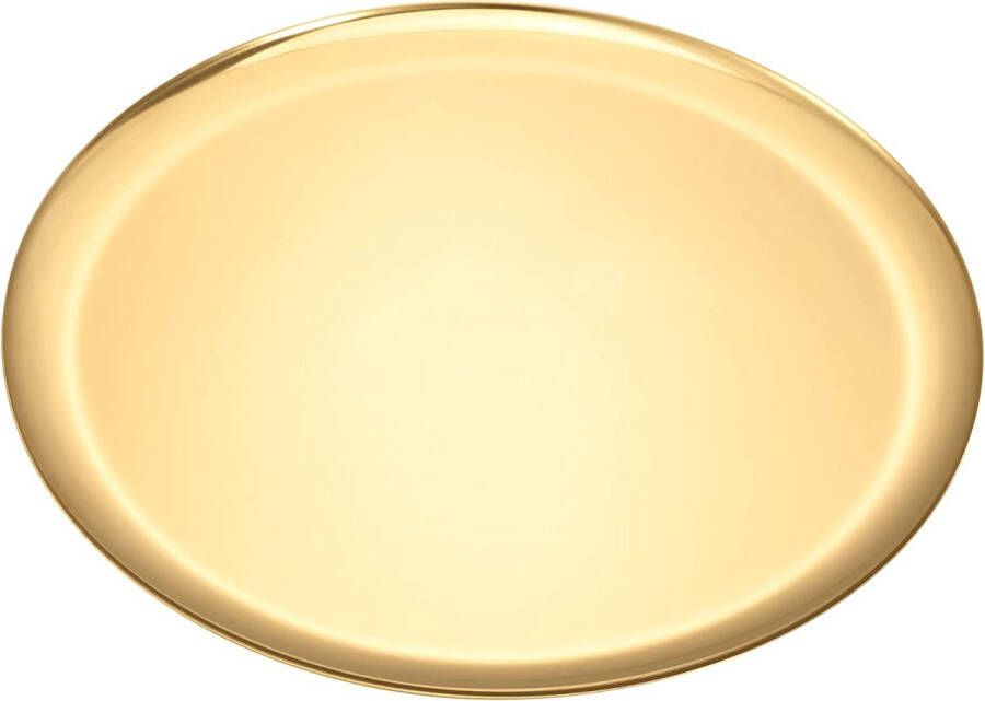 Stalen dienblad rond sieradenbakje opbergbakje voor cosmetica dienblad decoratief dienblad multifunctioneel opbergbakje organizerplaat (goud)