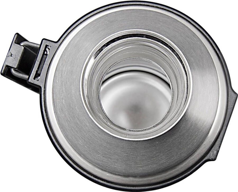 Stalen thermoskan 1 liter titaniumgrijs