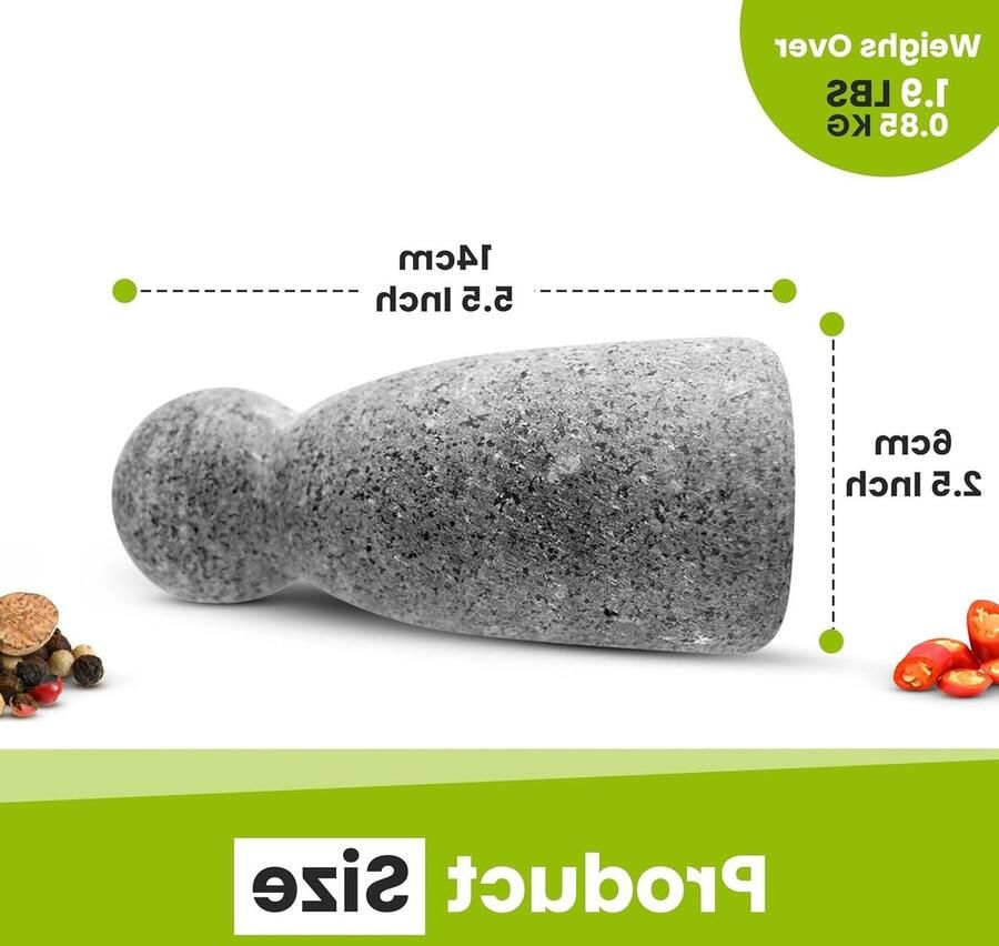 Stamper Ongepolijst zwaar granieten stamper Stone (niet inbegrepen mortel) Bell