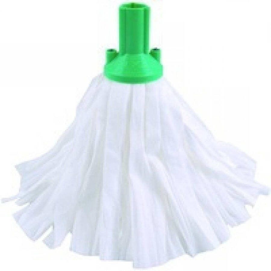 Standaard Big Mop Wit en Groen Verpakking van 10 Exel psgn1210p