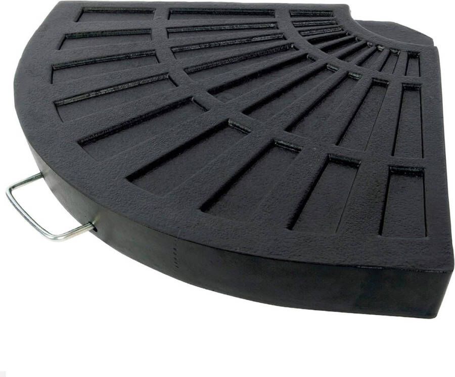 Standaard voor parasol Beton Afmetingen 47 x 64 x 4 cm 12 kg parasolvoet op wielen
