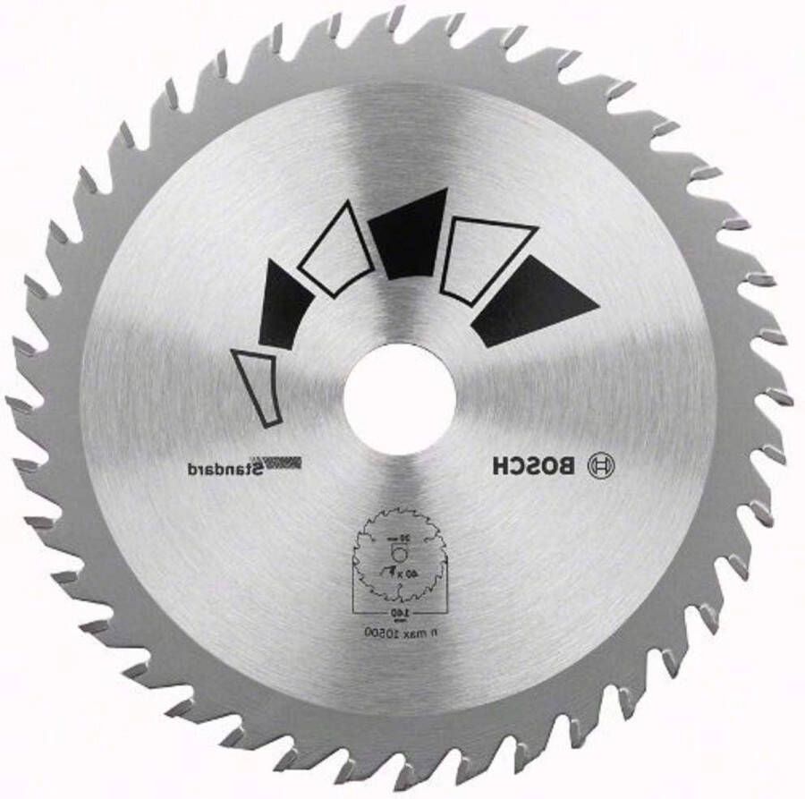 Standard Cirkelzaagblad Hout Ø 140 x 2.2 1.5 x 20 12.75 mm 40 Tanden ATB Reduceerring 12.75 mm Accessoires Cirkelzagen