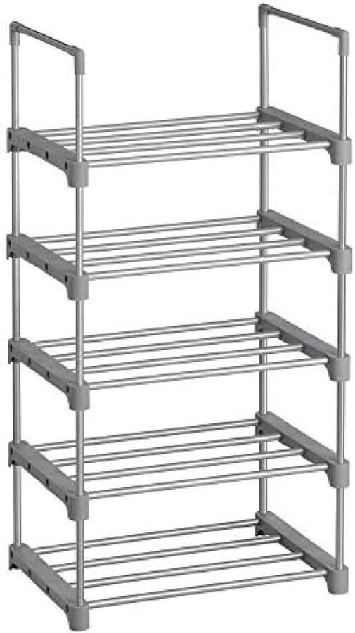 Stapelbaar Metalen Schoenenrek 5 Niveaus Ruimtebesparend Multifunctioneel
