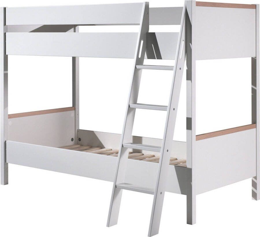 Stapelbed Dex Grenen Wit 90x200 cm