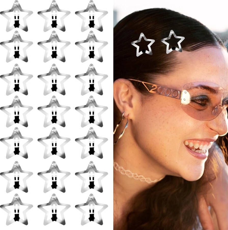 Star haarclips 50 stuks antislip haarspeldjes haaraccessoires voor vrouwen 4 1 cm