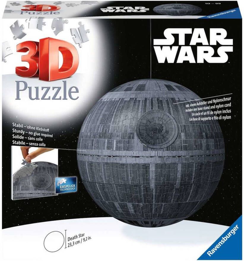 Disney Ravensburger Star Wars Death Star (543 Pieces) 3D Puzzel Grijs