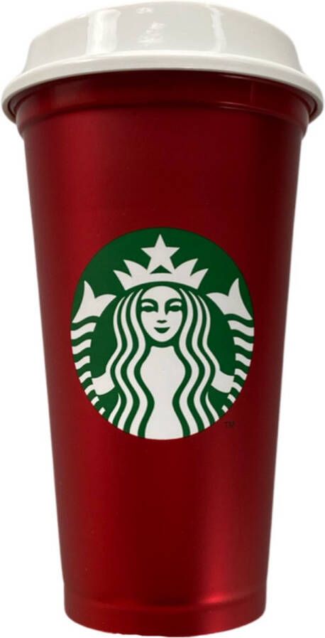 Starbucks Beker Drinkbeker Met Deksel Herbruikbaar- ijskoffie beker- koffie beker Christmas Cold Cup Limited Edition Metallic Rood