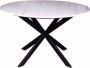 Starfurn Eetkamertafel Lynn | Rond | Wit marmer | 130 CM STF-9007 - Thumbnail 1