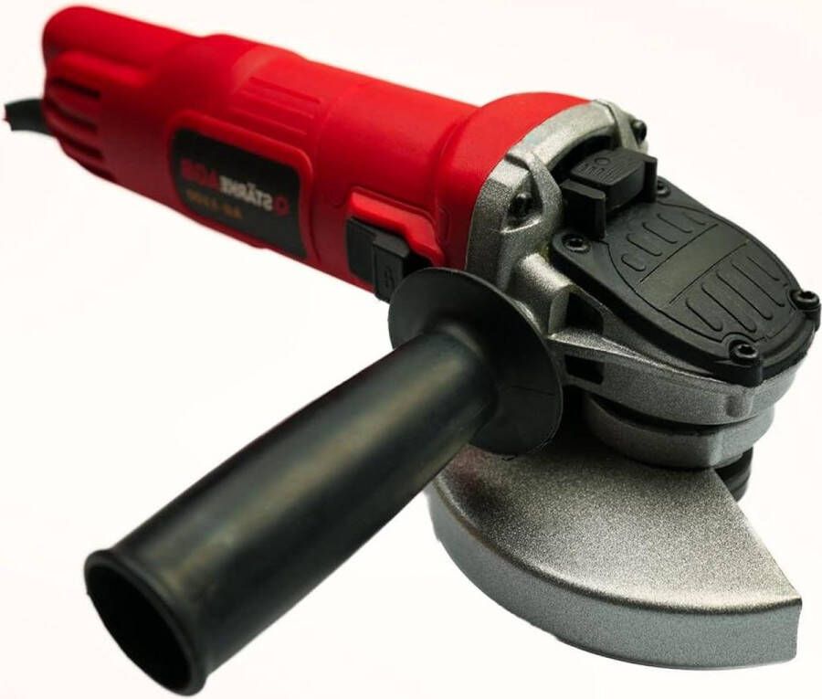 StarkeAGB Professional Haakse slijper 1100 W schijf-ø 125 mm M14 snelheidsinstelling 11500 RPM draaibare handgreep schijfbescherming spilvergrendeling versterkte versnellingskop