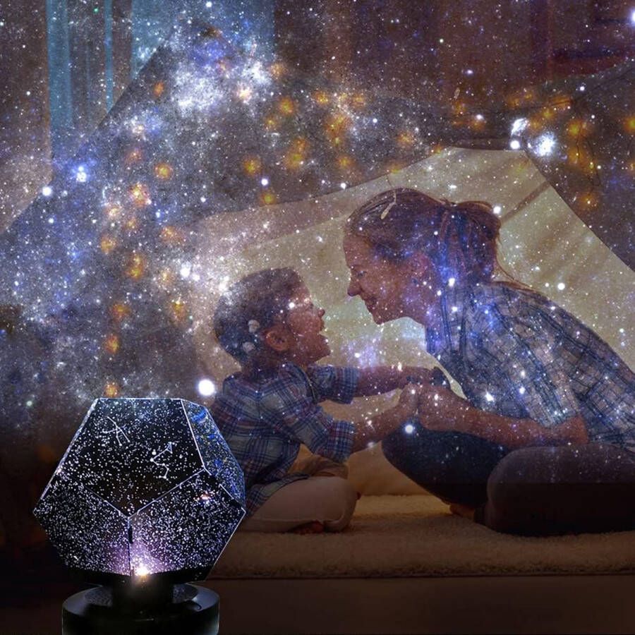 Starry Sky Projectielamp USB Projector Nachtlampje voor Kinderen 3D Galaxy Constellation Bedlampje voor Slaapkamer