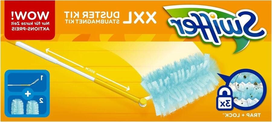 Starterkit stofmagneet XXL handvat 2doeken reiniging van alle oppervlakken Plumeau