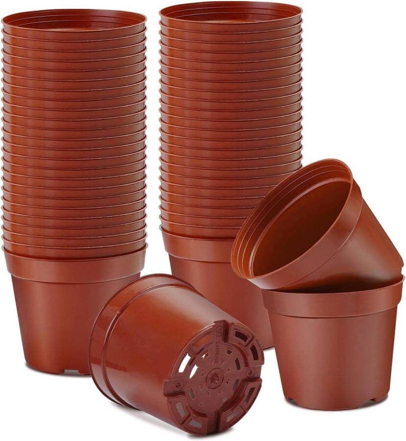 Startpotten voor zaden en stekken plastic plantenkweekpotten zaadstartpot voor bloemenplanten fruit en groente planten vetplanten zaailingen en stekken verplanten 10 stuks Bloempot