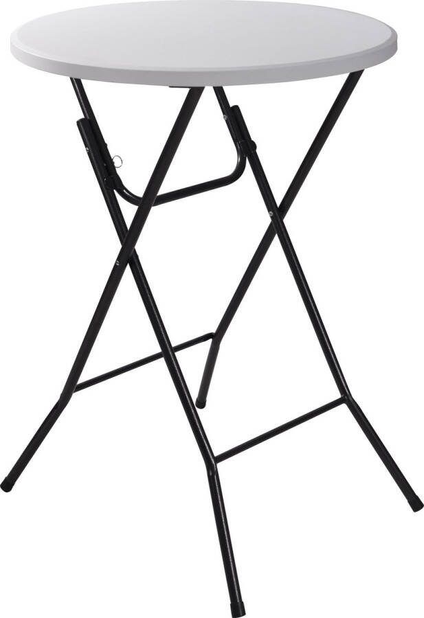 ERRO Statafel Ø80x110cm Wit grijs