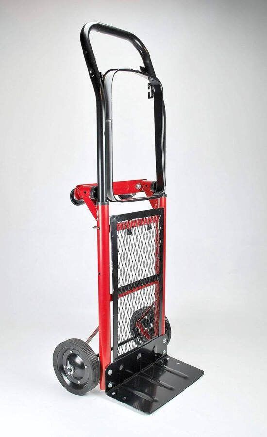 Steekwagen 80 kg rood en zwart multifunctionele wagen Flex Hit 175280 hand truck