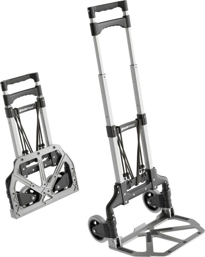 Steekwagen Opvouwbaar Transportwagen Trolley Uittrekbare handgreep Anti Slip