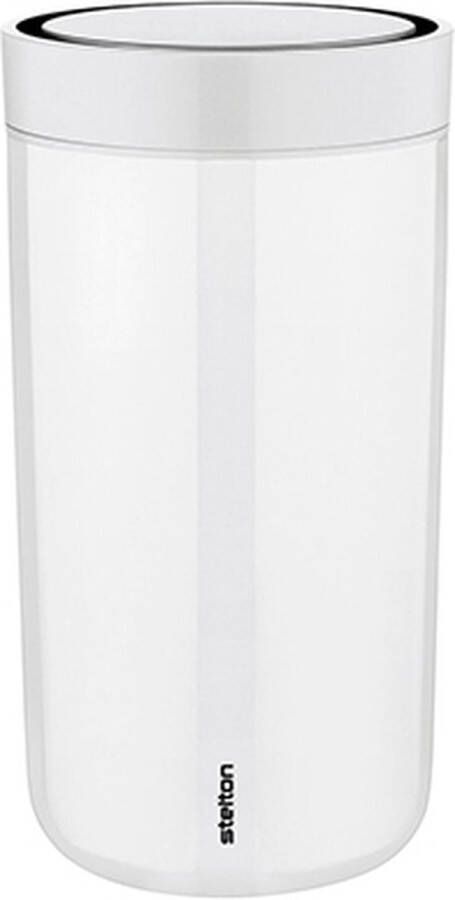 Stelton To-Go Click thermosbeker staal (Hoogte: 14 cm Kleur: wit)