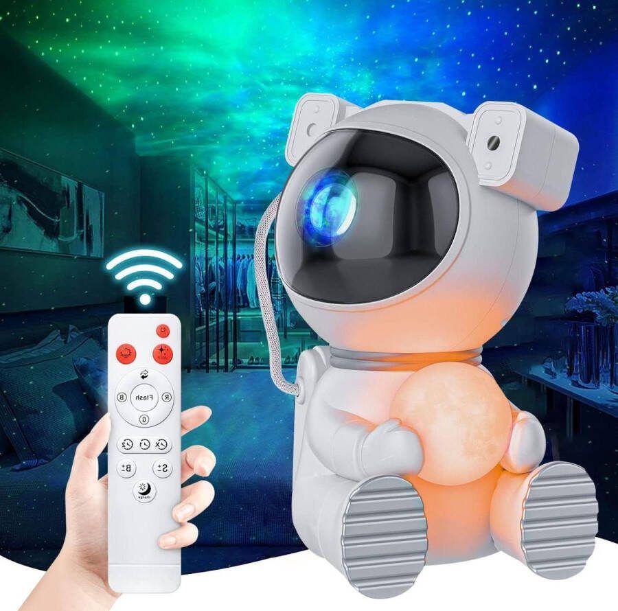 Sterrenhemel projector led-nachtlampje met afstandsbediening 360° draaien 16 modi Galaxy Light Projector voor kinderen en volwassenen slaapkamer kamerdecoratie party Nachtlampje volwassenen