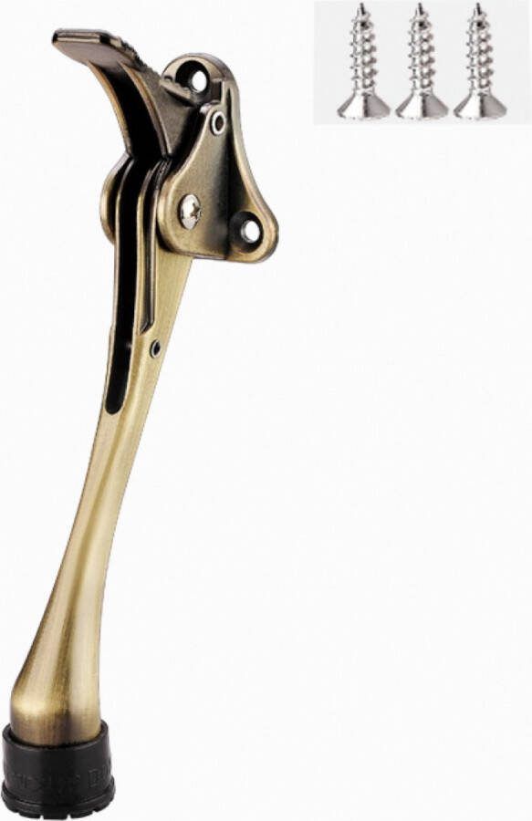 Stevige Deurstopper RVS Binnen en Buitendeuren Vastzetters Voor Zware Deuren Deurhouder Verstelbaar Deurbescherming Deurklink Bescherming Deurstopper 175mm