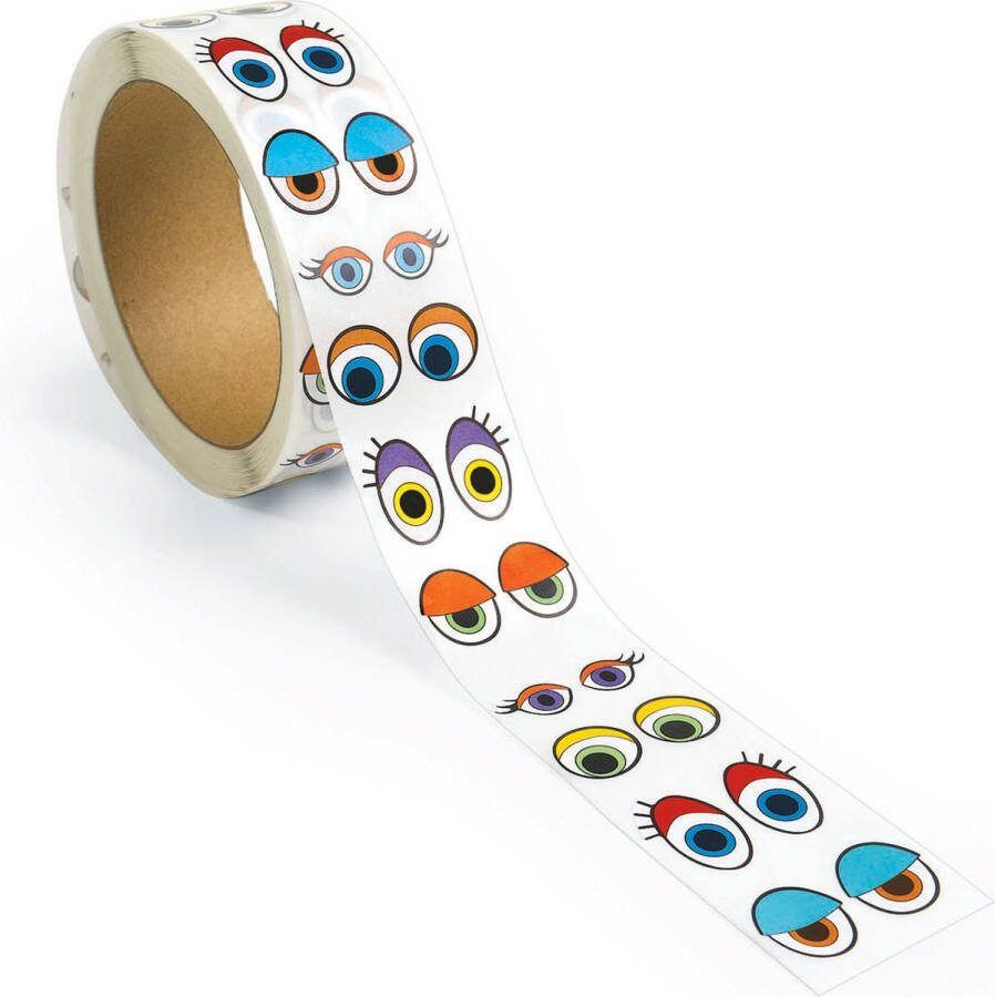 Stickers Ogen gekleurd 1000 paar