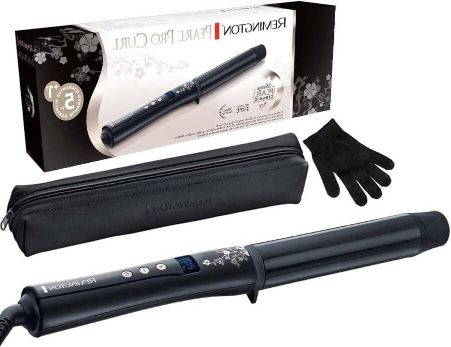 Stijltang 32mm Grove Krullen Met Echte Parel-elementen 9 temperatuur-instellingen