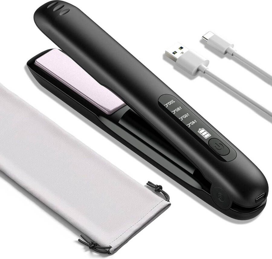 Stijltang draadloos USB oplaadbaar draagbaar en anti-verbranding