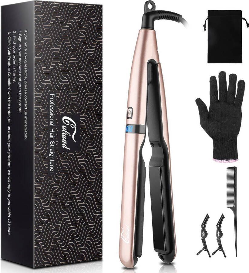 Stijltang met 25mm Plaat Keramische Stijltang Digitaal Display Hair Straightener