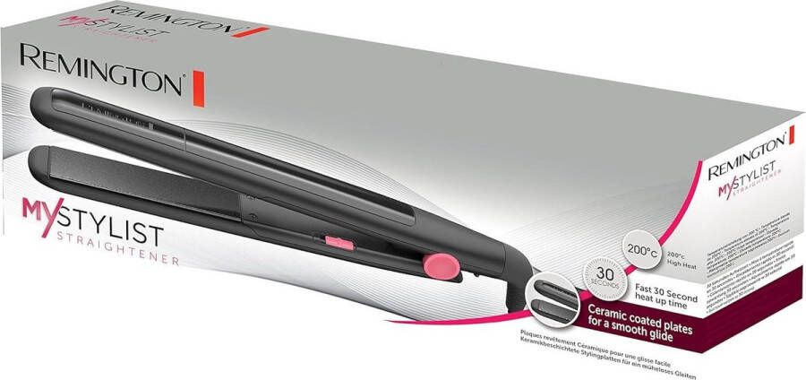 Stijltang My Stylist Zwart-Roze Keramische Platen