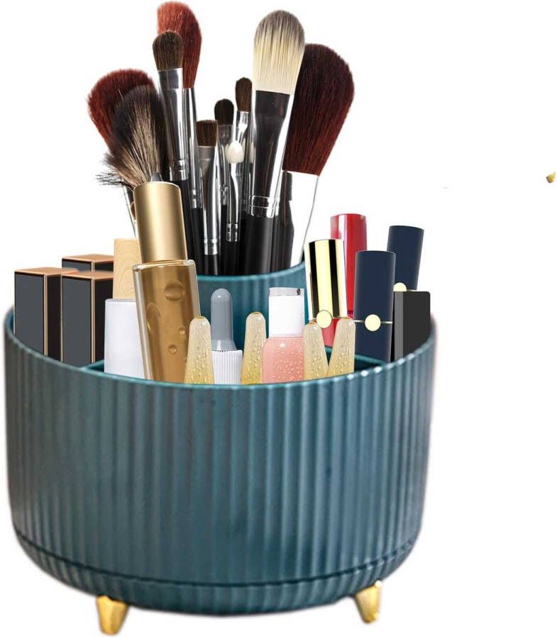 Stijlvolle 360° Roterende Cosmetische Make-Up Organiser – Multifunctioneel Ruimtebesparend en Duurzaam – Ideaal voor Kaptafels en Badkamers