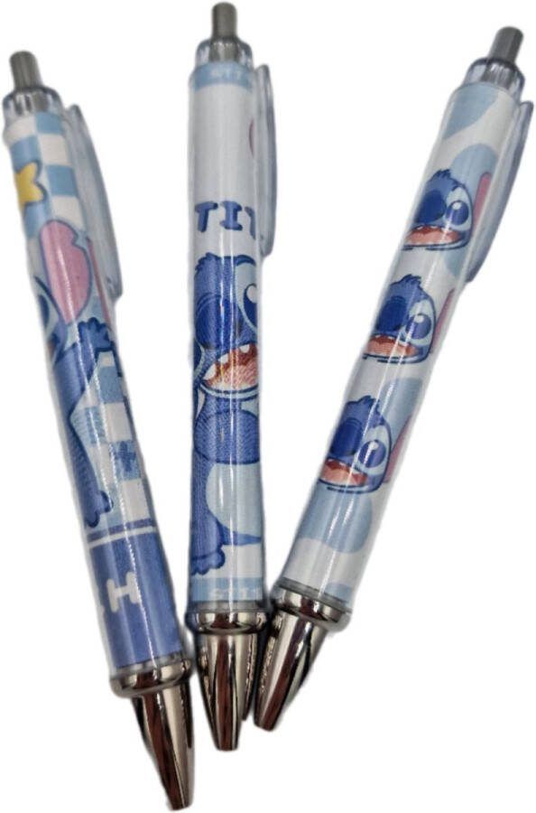 Stitch gel pennen 3 stuks