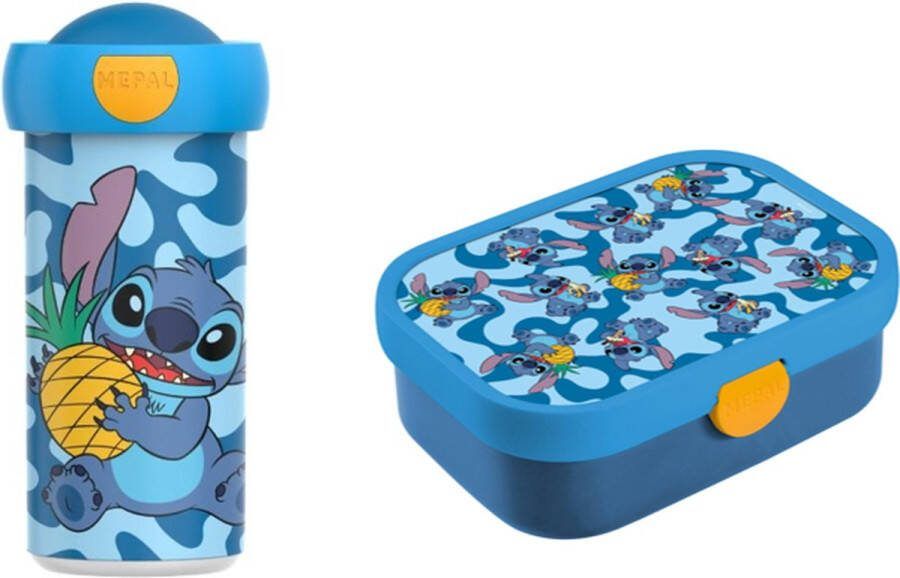 Stitch Lunchsset Mepal Schoolbeker en Lunchbox