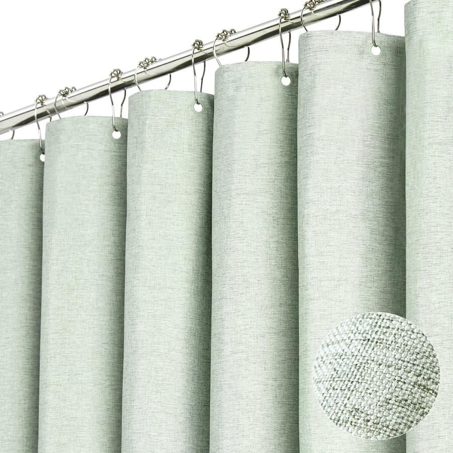 Stoffen douchegordijnen linnen texturen zware polyester doek douchegordijnen waterdichte decoratieve douchegordijnen in luxe badkamers van het hotel 1 8 m* 2 m