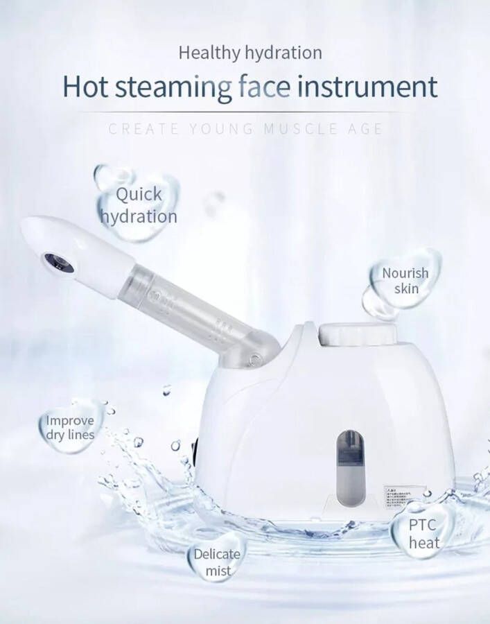Stoomapparaat Gezichtsreiniging Huidverzorging Facial steamer Home spa