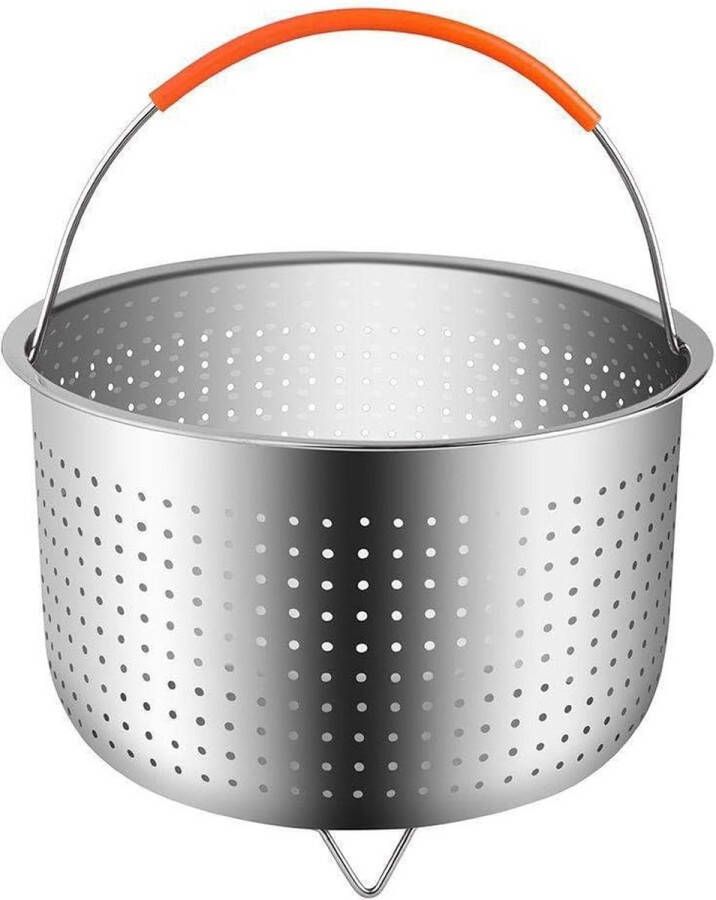 Stoommand roestvrij staal stoominzet instant pot accessoires roestvrij staal stoominzet met siliconen handvat fit snelkookpan instant pot voor potten kookpotten snelkookpan stomen van groenten en fruit eieren
