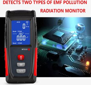 Stralingsdetector- EMF- Meter- 5G detector- Frequentietester- Ingebouwd Alarmsysteem- Hoge Nauwkeurigheid- Elektromagnetische Stralingsmeter