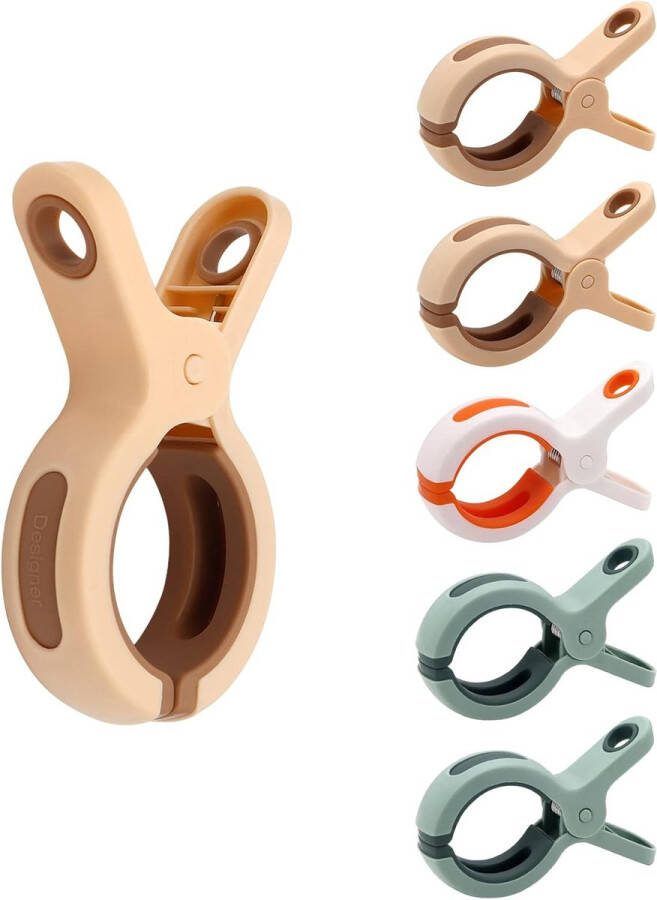 Strandhanddoekclips voor ligstoelen zonnebankhanddoekclips grote wasknijpers (modekleur)