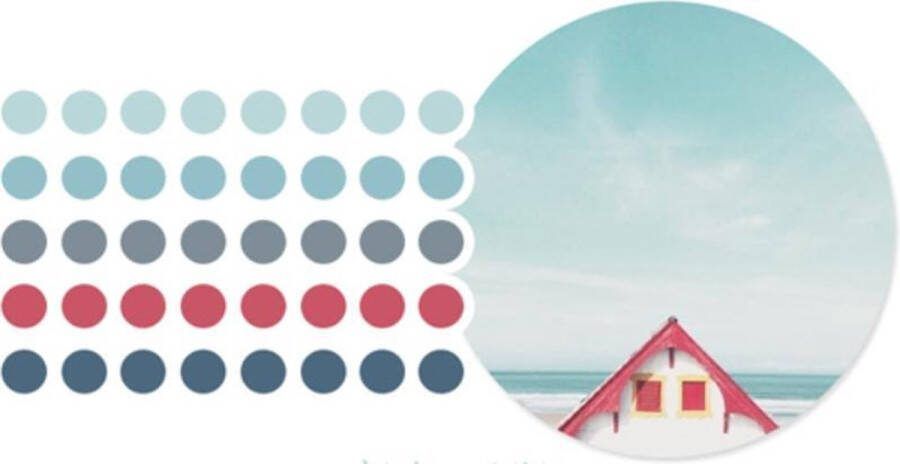 Strandhut Stippen Washi Tape Stickers Leuke To Do Dots Bullet Points Rood Blauw Grijs Wit Takenlijstjes Maken Organizing Organiseren| Taken lijst Maken Planning Planner Maken Plannen Bullet Journal Journalling Masking Tape