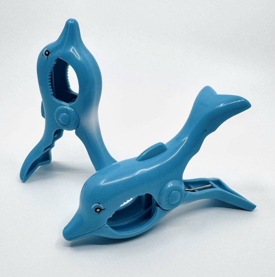 Strandlaken Knijper Dolfijn Strandlaken Set Van 2 Handdoek Klemmen Badlaken Strandstoel