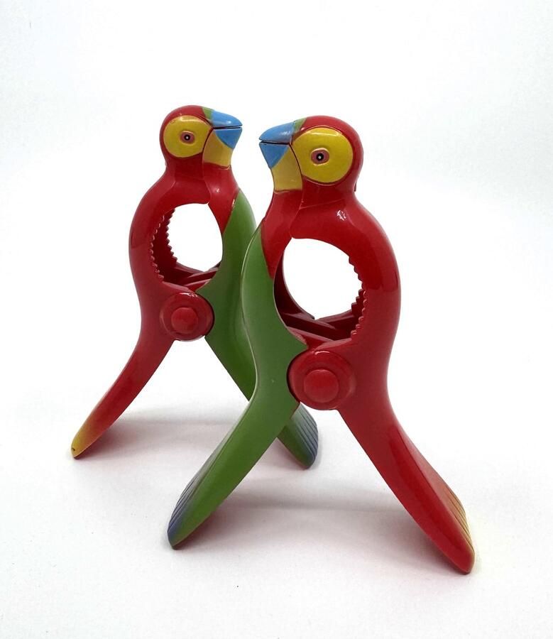 Strandlaken Knijper Papagaai Strandlaken Set Van 2 Handdoek Klemmen Badlaken Strandstoel
