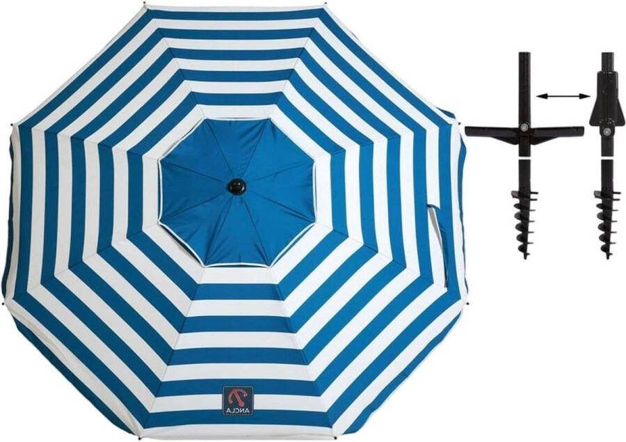Strandscherm Ø 200 cm Marinero Luxe zonnescherm voor op het strand