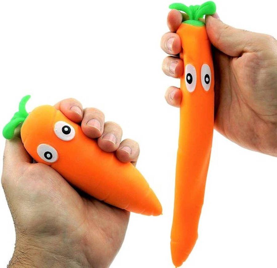 Merkloos Sans marque Stressbal Squishy Pop it Bal Fidget Toy Handtrainer Speelgoed Wortel