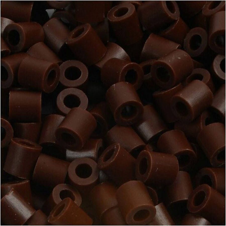 Strijkkralen Nabbi Kralen Voor Onderplaten En Sieraden Bruin (32229) Medium Afm 5x5mm Gatgrootte 2 5 mm 1100 stuks