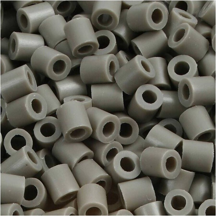 Strijkkralen Nabbi Kralen Voor Onderplaten En Sieraden Grijs Essen (32226) Medium Afm 5x5mm Gatgrootte 2 5 mm 1100 stuks