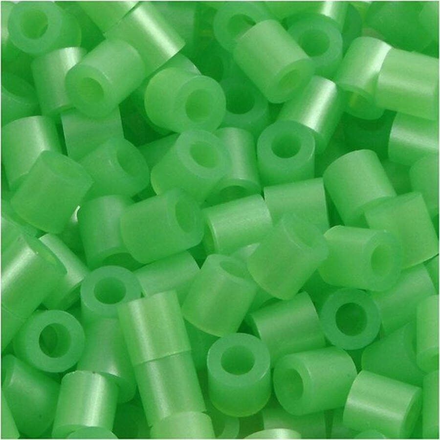 Strijkkralen Nabbi Kralen Voor Onderplaten En Sieraden Groen Parelmoer (32240) Medium Afm 5x5mm Gatgrootte 2 5 mm 1100 stuks