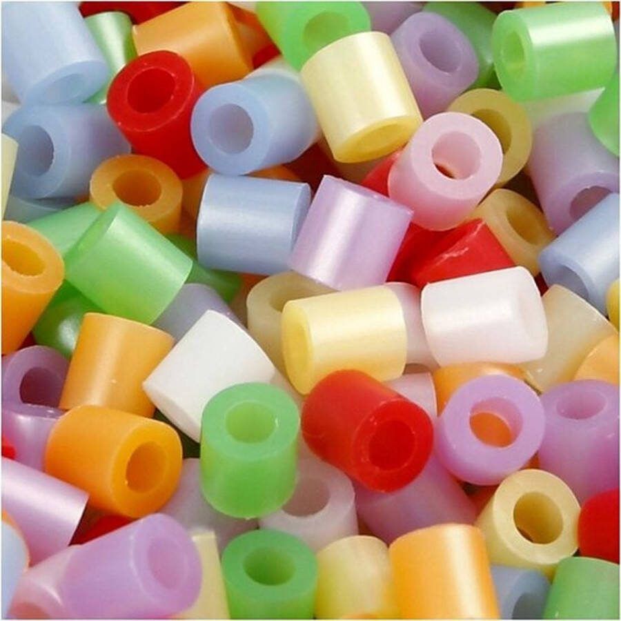 Strijkkralen Nabbi Kralen Voor Onderplaten En Sieraden Parelmoer Kleuren Medium Afm 5x5mm Gatgrootte 2 5 mm 1100 stuks