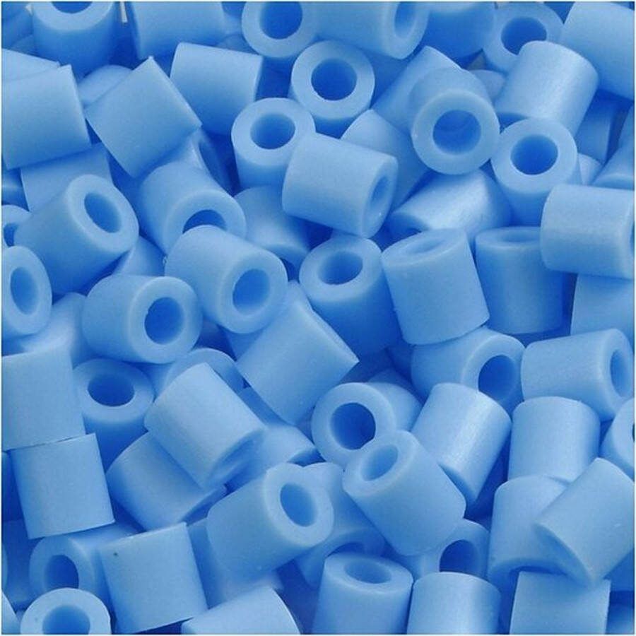 Strijkkralen Nabbi Kralen Voor Onderplaten En Sieraden Pastel Blauw (32224) Medium Afm 5x5mm Gatgrootte 2 5 mm 1100 stuks