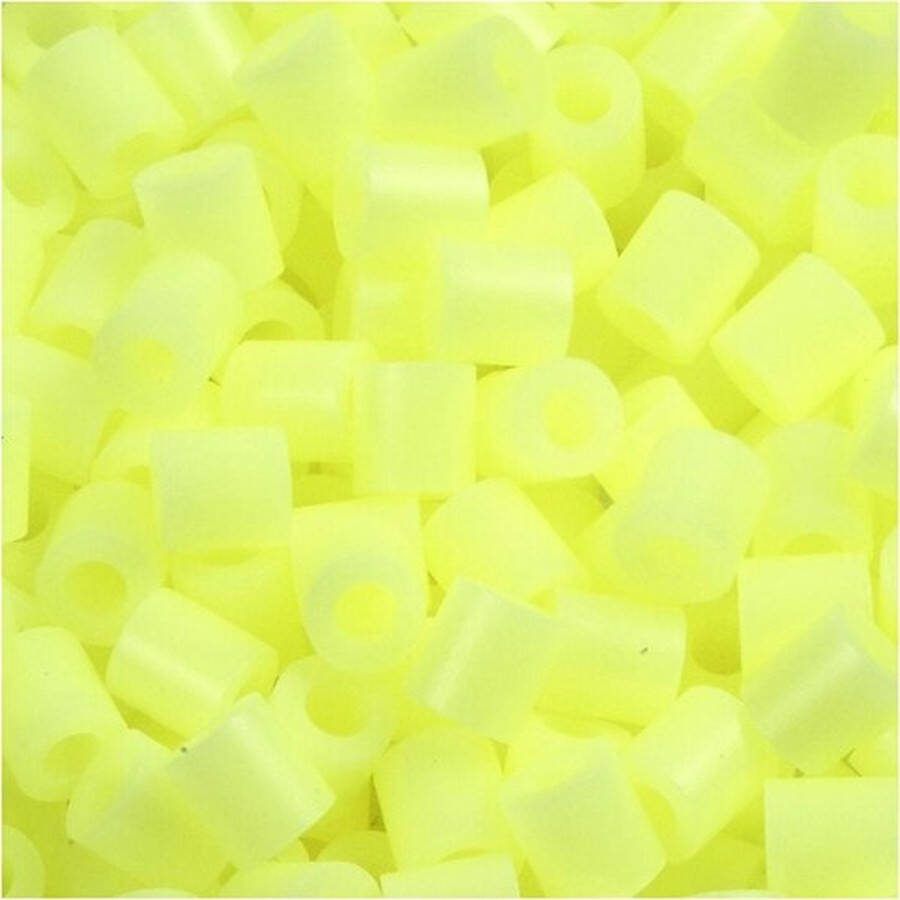 Strijkkralen Nabbi Kralen Voor Onderplaten En Sieraden Pastel Geel (32244) Medium Afm 5x5mm Gatgrootte 2 5 mm 1100 stuks