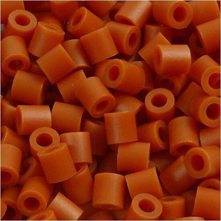 Strijkkralen Nabbi Kralen Voor Onderplaten En Sieraden Rood Bruin (32254) Medium Afm 5x5mm Gatgrootte 2 5 mm 1100 stuks