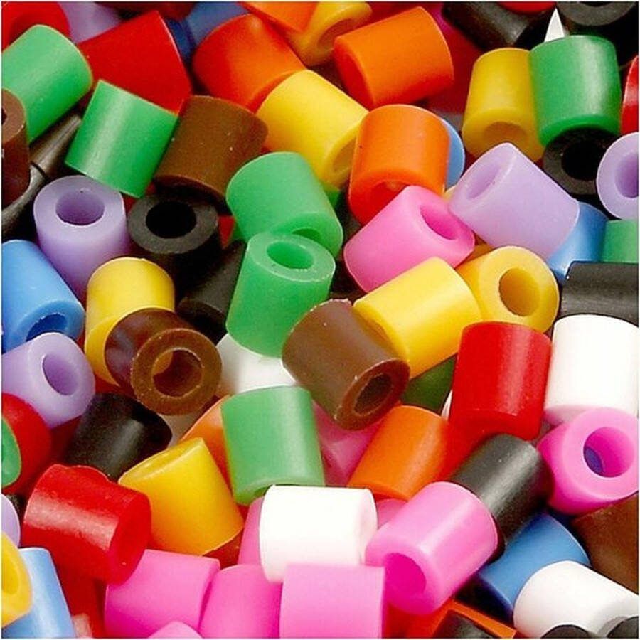 Strijkkralen Nabbi Kralen Voor Onderplaten En Sieraden Standaardkleuren Medium Afm 5x5mm Gatgrootte 2 5 mm 30000 stuks