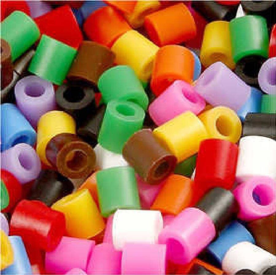 Strijkkralen Nabbi Kralen Voor Onderplaten En Sieraden Standaardkleuren Medium Afm 5x5mm Gatgrootte 2 5 mm 5000 stuks